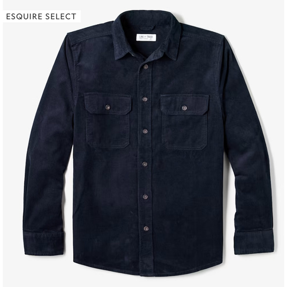 Line Of Trade Mens Midnight Stone Corduroy Workshirt Long Sleeve Size 2X New - Picture 5 of 15